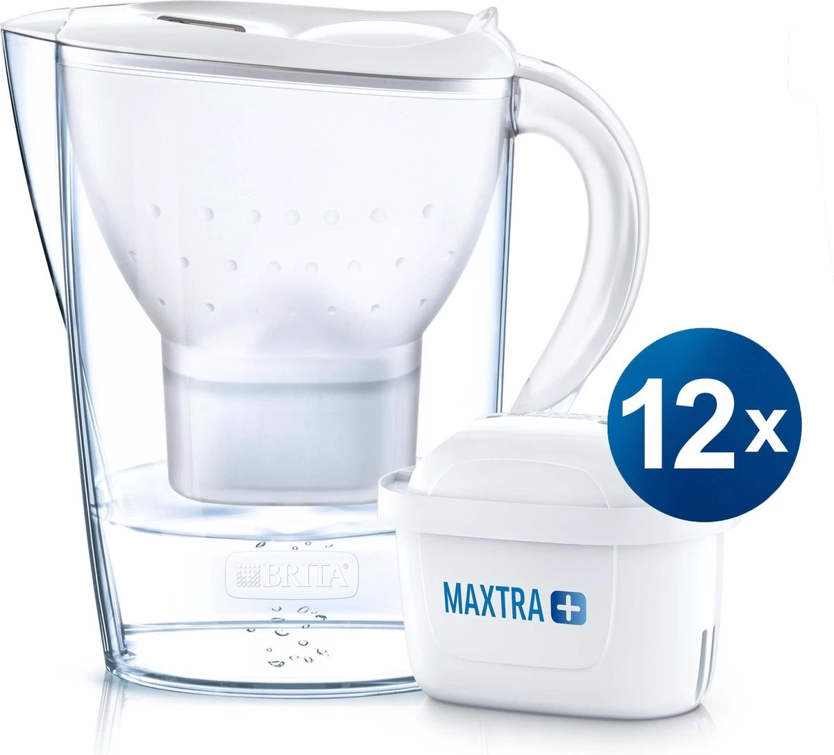 BRITA - Waterfilterkan Marella Cool - Wit - 2,4L + 12 MAXTRA+ Waterfilterpatronen 18 BRITA - Waterfilterkan Marella Cool - Wit - 2,4L + 12 MAXTRA+ Waterfilterpatronen - Afbeelding 16