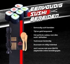 Summit Products Sushi Bazooka Kit- Sushi Maker Set- Sushi Kit- All In One Sushi Set- Inclusief Online Bereidingsgids- Zwart -Keukenbarbecue 1200x1088 2
