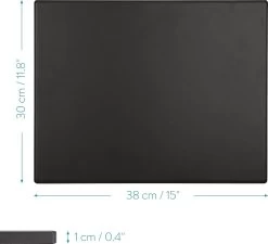 Navaris Pizzasteen XL Voor Oven En Barbecue - Rechthoekige Pizzaplaat 38 X 30 Cm - Inclusief Receptenboek - Keramisch Geglazuurd - Zwart -Keukenbarbecue 1200x1093 1