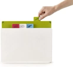 Snijplanken Set Met Houder, Wit, Set Van 4 Stuks - Joseph Joseph | Index Regular -Keukenbarbecue 1200x1097 3