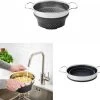 OMID HOME Vergiet - Vouwbaar - Inklapbaar - Grijs / RVS / En Te Gebruiken Als Stoominzet / Pastakoker Met Vergiet / Stoom Vergiet 1 OMID HOME Vergiet - Vouwbaar - Inklapbaar - Grijs / RVS / En Te Gebruiken Als Stoominzet / Pastakoker Met Vergiet / Stoom Vergiet -Keukenbarbecue 1200x1105 4