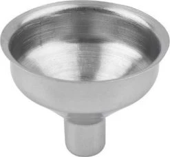 Merkloos Trechter - Klein - RVS - Zilverkleurig - Vloeistof - Overschenken - 1 Stuk - Ø3,5 Cm