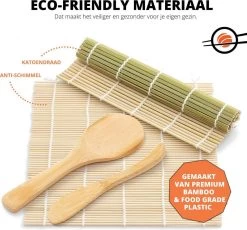 XXL Sushi Set - Sushi Maken- Sushi Maker - Milieuvriendelijk - Sushi Bazooka Kit - Inclusief Online Sushi Kookboek En Avocado Snijder - Wit -Keukenbarbecue 1200x1115 1