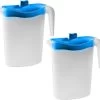 2x Waterkannen/sapkannen Met Blauwe Deksel 1,5 Liter 9 X 21 X 23 Cm Kunststof - Compact Formaat Schenkkannen Die In De Koelkastdeur Past - Sapkannen/waterkannen/schenkkannen/limonadekannen 2 2x Waterkannen/sapkannen Met Blauwe Deksel 1,5 Liter 9 X 21 X 23 Cm Kunststof - Compact Formaat Schenkkannen Die In De Koelkastdeur Past - Sapkannen/waterkannen/schenkkannen/limonadekannen -Keukenbarbecue 1200x1123 1
