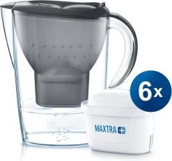 BRITA - Waterfilterkan Marella Cool - Grafiet - 2,4L + 6 MAXTRA+ Waterfilterpatronen -Keukenbarbecue 1200x1125