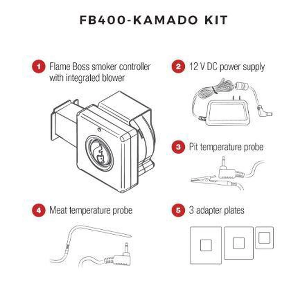 Flame Boss 400 Kamado Smoker Controller 5 Flame Boss 400 Kamado Smoker Controller - Afbeelding 3