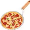 Luxe Pizzaschep Voor Verse Pizza - Extra Groot - RVS 30CM - Grote Pizza Schep Voor Oven Of BBQ Barbecue - Hout Handvat - Pizzaspatel Voor Zelfgemaakte Ovenpizza -Keukenbarbecue 1200x1127