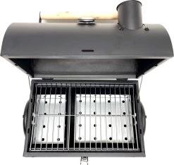 Compacte Draagbare Kolen BBQ Van Wolff BBQ - Handig Voor Op De Camping Op Het Strand Of In Een Park - Smoker Barbecue - Draagbare Lichtgewicht Bbq - Met Thermometer En Lucht Doorvoer. Laat Je Vlees Langzaam Garen. -Keukenbarbecue 1200x1138