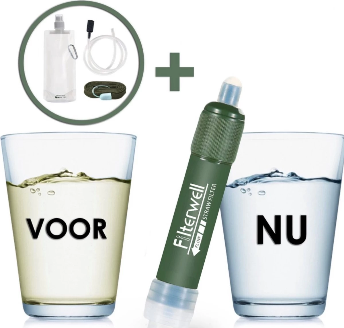 Merkloos Fllterwell Waterfilter - Survival - Zuiver & Schoon Drinkwater - Lichtgewicht - Water Filter - Outdoor - Hiking & Wandelen 6 Merkloos Fllterwell Waterfilter - Survival - Zuiver & Schoon Drinkwater - Lichtgewicht - Water Filter - Outdoor - Hiking & Wandelen - Afbeelding 4