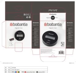 Brabantia Tasty+ Kookwekker - Met Magneet - Dark Grey -Keukenbarbecue 1200x1146 2