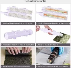 Sushi Maker - Bazooka - Sushi Kit - DIY 11 Sushi Maker - Bazooka - Sushi Kit - DIY -Keukenbarbecue 1200x1147 3