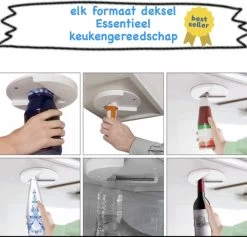 Megatrash Potopener - Dekselopener - Flessenopener - Universeel Opener - Ophangbare Allesopener - Blik Opener - Wit -Keukenbarbecue 1200x1149 2