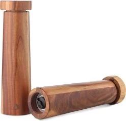 Navaris Zout En Pepermolen Set - Handmatige Molen Met Instelbaar Keramisch Maalwerk - Navulbaar En Duurzaam - Gemaakt Van Acaciahout 12 Navaris Zout En Pepermolen Set - Handmatige Molen Met Instelbaar Keramisch Maalwerk - Navulbaar En Duurzaam - Gemaakt Van Acaciahout -Keukenbarbecue 1200x1153 7