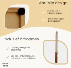 Merkloos Kitchen Seven, Broodsnijder Hulpmiddel, Bamboe Broodplank, Brood Snijden Handmatig, Inclusief Gratis Broodmes 12 Merkloos Kitchen Seven, Broodsnijder Hulpmiddel, Bamboe Broodplank, Brood Snijden Handmatig, Inclusief Gratis Broodmes -Keukenbarbecue 1200x1155 5