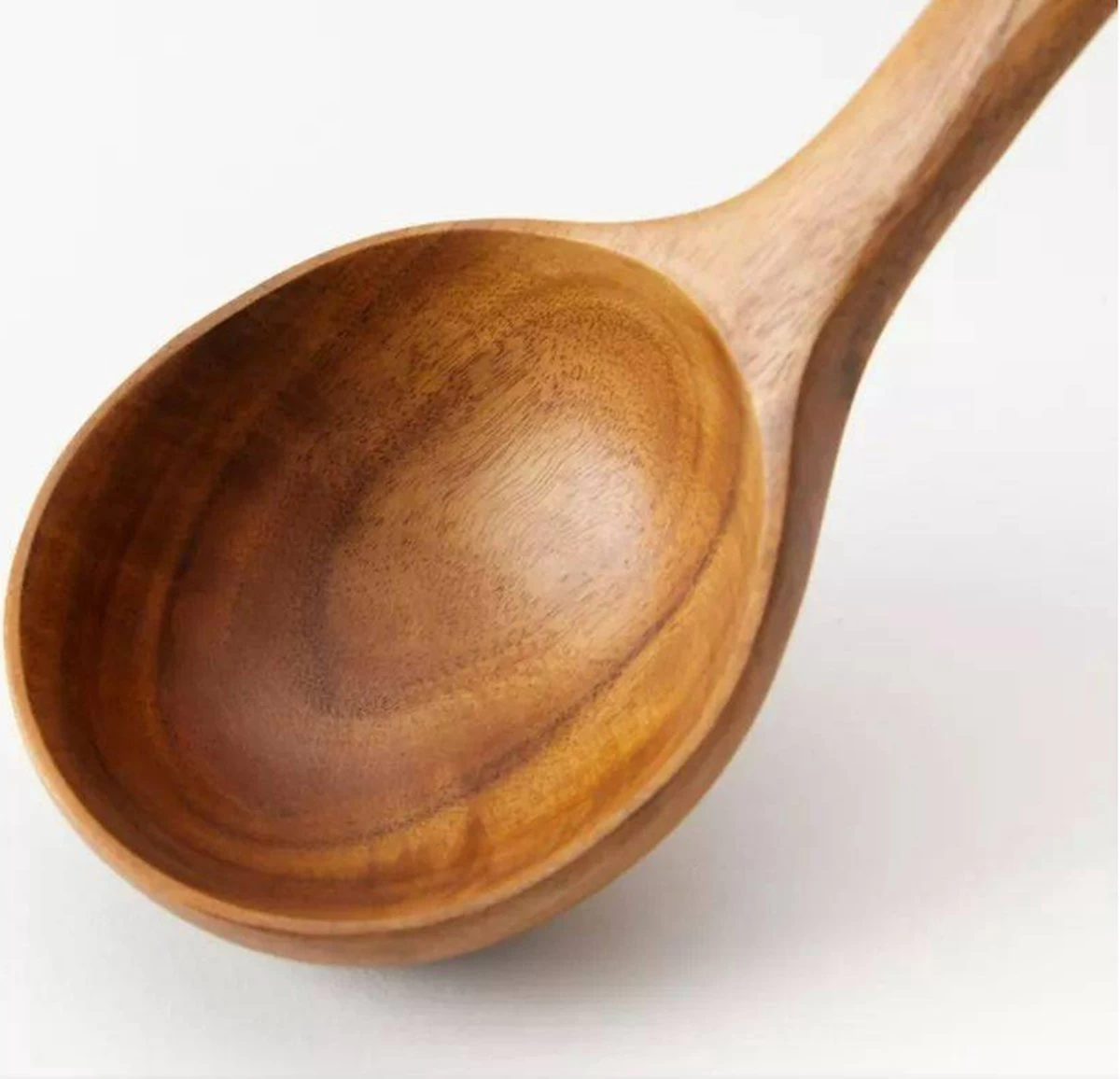 Merkloos Keukenspatels En -lepels Set - 7 Stuks - Teakhout - Handwerk, Krasbestendig, Duurzaam 5 Merkloos Keukenspatels En -lepels Set - 7 Stuks - Teakhout - Handwerk, Krasbestendig, Duurzaam - Afbeelding 3