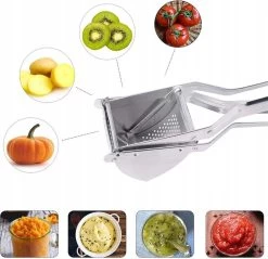 Florina Professionele Pureeknijper En Aardappelpers Voor Het Persen Van Groente En Fruit - RVS - Zilver 11 Florina Professionele Pureeknijper En Aardappelpers Voor Het Persen Van Groente En Fruit - RVS - Zilver -Keukenbarbecue 1200x1160 7
