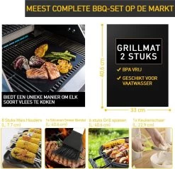 Saveur Royal® 35-delige Barbecue Gereedschapset In Roestvrij Staal - BBQ Grill Set Met Draagtas - Barbecuegerei-sets - Barbecue Accessoires Gereedschap - 35-delig 21 Saveur Royal® 35-delige Barbecue Gereedschapset In Roestvrij Staal - BBQ Grill Set Met Draagtas - Barbecuegerei-sets - Barbecue Accessoires Gereedschap - 35-delig -Keukenbarbecue 1200x1162 3