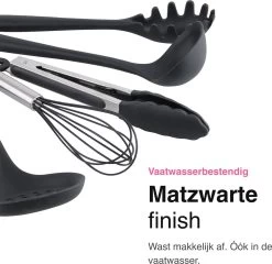 Vivid Green 13-delige Siliconen Keukengerei Set Met Houder - Kookgerei Set - Keuken Gerei - Hittebestendig / BPA - Zwart -Keukenbarbecue 1200x1164 3