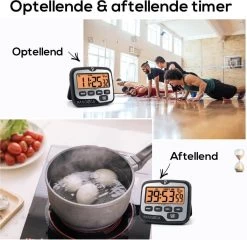 BanGosa® Magnetisch Digitale Kookwekker - Timer - RVS - Keukenwekker Digitaal - Digitale Keuken Timer - Stopwatch Met Magneet -Keukenbarbecue 1200x1164 4