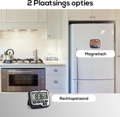 BanGosa® Magnetisch Digitale Kookwekker - Timer - RVS - Keukenwekker Digitaal - Digitale Keuken Timer - Stopwatch Met Magneet -Keukenbarbecue 1200x1166 6