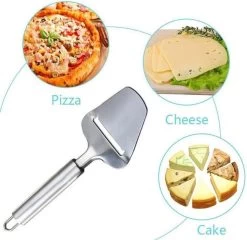 RVS Zilver Kaasschaaf - Multifunctioneel - Voor Jonge Kaas- Cheese Slicer- Met Ophangoog- -Keukenbarbecue 1200x1168 2