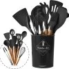 Keukengerei Set Met Houder - Kookgerei Set Spatel Pot - Keukengerei Keukenset - 12 Delige Zwart Hout 2 Keukengerei Set Met Houder - Kookgerei Set Spatel Pot - Keukengerei Keukenset - 12 Delige Zwart Hout -Keukenbarbecue 1200x1171 3