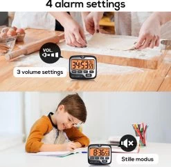 BanGosa® Magnetisch Digitale Kookwekker - Timer - RVS - Keukenwekker Digitaal - Digitale Keuken Timer - Stopwatch Met Magneet -Keukenbarbecue 1200x1174 11