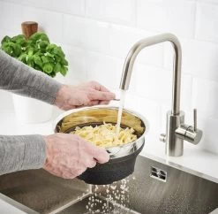 OMID HOME Vergiet - Vouwbaar - Inklapbaar - Grijs / RVS / En Te Gebruiken Als Stoominzet / Pastakoker Met Vergiet / Stoom Vergiet -Keukenbarbecue 1200x1177 7