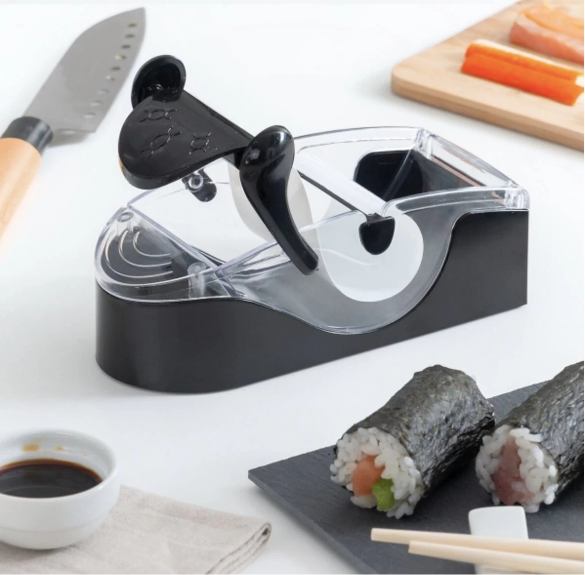 Fabula Sushi Maker - Sushi Kit - Sushi Roller - Sushi Machine - Zelf Sushi Maken - Incl. 4 Recepten 5 Fabula Sushi Maker - Sushi Kit - Sushi Roller - Sushi Machine - Zelf Sushi Maken - Incl. 4 Recepten - Afbeelding 3