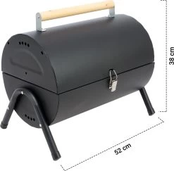 MaxxGarden BBQ - Houtskool Barbecue - Smoker Barbecue - Grilloppervlak (LxB) 38 X 52 Cm - Met Dubbel Grill Vlak - Zwart -Keukenbarbecue 1200x1182 2