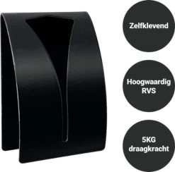 Merkloos 2 Stuks RVS Handdoekhouders Zwart - Handdoek Klem - Handdoek Haak -Keukenbarbecue 1200x1183 6