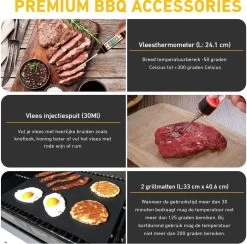 Saveur Royal® 35-delige Barbecue Gereedschapset In Roestvrij Staal - BBQ Grill Set Met Draagtas - Barbecuegerei-sets - Barbecue Accessoires Gereedschap - 35-delig 17 Saveur Royal® 35-delige Barbecue Gereedschapset In Roestvrij Staal - BBQ Grill Set Met Draagtas - Barbecuegerei-sets - Barbecue Accessoires Gereedschap - 35-delig -Keukenbarbecue 1200x1184 3