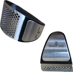Mister Mill Knoflookpers RVS Incl. Peller En Borstel - Lookpers - Knoflook Pers - Gemberpers - Knoflooksnijder - Knoflookpeller - Garlic Press -Keukenbarbecue 1200x1186 4