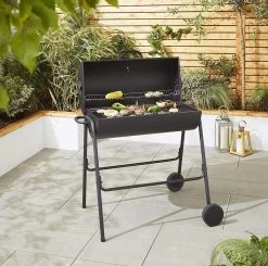 BBQ XL Houtskoolbarbecue - Cilindervorm - Grilloppervlak (LxB) 71 X 35 Cm - Zwart -Keukenbarbecue 1200x1191 6