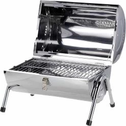 BBQ Collection Houtskoolbarbecue - Cilinder - Chroom -Keukenbarbecue 1200x1193 2