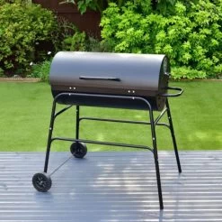 BBQ XL Houtskoolbarbecue - Cilindervorm - Grilloppervlak (LxB) 71 X 35 Cm - Zwart -Keukenbarbecue 1200x1196 2