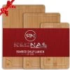 Rednas Bamboe Snijplank - Snijplanken Set - Borrelplank - Serveerplank - 3-delig - Hygiënisch En Duurzaam -Keukenbarbecue 1200x1199 11