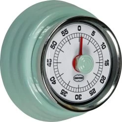 CABANAZ - Mechanische Kookwekker, Metaal Met Magneet, KITCHEN TIMER, Blauw
