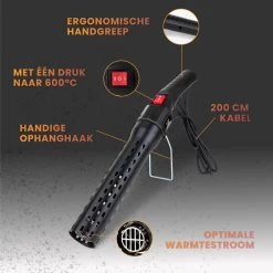 Master Knives BBQ Aansteker Electrisch - BBQ Accesoires - Zwarte BBQ Starter - Looftlighter 12 Master Knives BBQ Aansteker Electrisch - BBQ Accesoires - Zwarte BBQ Starter - Looftlighter -Keukenbarbecue 1200x1199 4