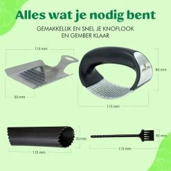Mister Mill Knoflookpers Gemberrasp Set - Lookpers - Knoflook Pers - Gemberpers - Knoflooksnijder - Knoflookpeller - Garlic Press 23 Mister Mill Knoflookpers Gemberrasp Set - Lookpers - Knoflook Pers - Gemberpers - Knoflooksnijder - Knoflookpeller - Garlic Press -Keukenbarbecue 1200x1200 1005