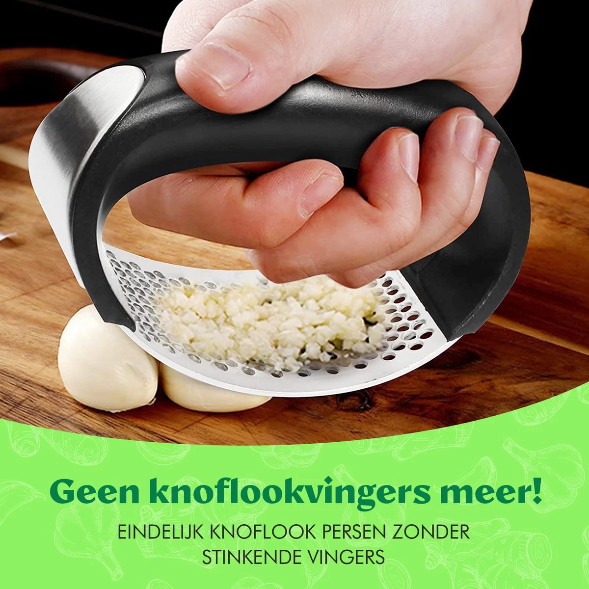 Mister Mill Knoflookpers Gemberrasp Set - Lookpers - Knoflook Pers - Gemberpers - Knoflooksnijder - Knoflookpeller - Garlic Press 12 Mister Mill Knoflookpers Gemberrasp Set - Lookpers - Knoflook Pers - Gemberpers - Knoflooksnijder - Knoflookpeller - Garlic Press - Afbeelding 10