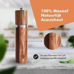 Luxe Peper En Zoutmolen Set - Pepermolen - Acacia Hout - RVS - 21cm Rond 17 Luxe Peper En Zoutmolen Set - Pepermolen - Acacia Hout - RVS - 21cm Rond -Keukenbarbecue 1200x1200 1199