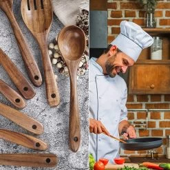 SensaHome - Luxe Teakhouten Keukengerei Set 10-delig - Hout -Keukenbarbecue 1200x1200 1203