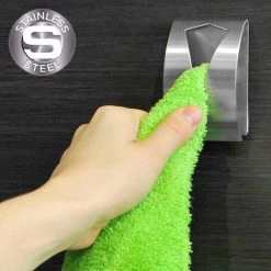 Merkloos 2 Stuks RVS Handdoekhouders - Handdoek Klem - Handdoek Haak -Keukenbarbecue 1200x1200 1246