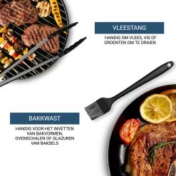 Keukengerei Set 10 Delig - Hittebestendig / BPA Vrij / Siliconen - Kookgerei -Keukenbarbecue 1200x1200 1249