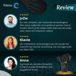 Keukengerei Set Met Houder - Kookgerei Set Spatel Pot - Keukengerei Keukenset - 12 Delige Zwart Hout -Keukenbarbecue 1200x1200 1268