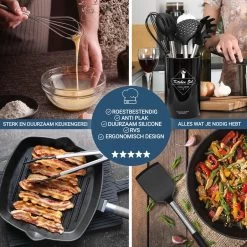 Keukengerei Set Met Houder 14 Delig - Hittebestendig / BPA Vrij / Siliconen - Keuken Gerei - Keukenset 18 Keukengerei Set Met Houder 14 Delig - Hittebestendig / BPA Vrij / Siliconen - Keuken Gerei - Keukenset -Keukenbarbecue 1200x1200 1302