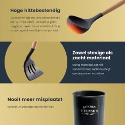 Hescom 34-delige Siliconen Keukengerei Set Met Houder - Kookgerei Set Met Ergonomisch Design - Antraciet Grijs 23 Hescom 34-delige Siliconen Keukengerei Set Met Houder - Kookgerei Set Met Ergonomisch Design - Antraciet Grijs -Keukenbarbecue 1200x1200 1325