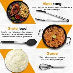 Strex Keukengerei Set Met Houder 43 Delig - Hittebestendig / BPA Vrij / Siliconen - Keuken Gerei -Keukenbarbecue 1200x1200 1333