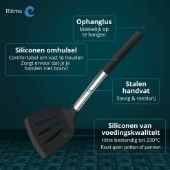 Keukengerei Set Met Houder - Kookgerei Set Spatel Pot - Keukengerei Keukenset - 15 Delige Zwart Rvs -Keukenbarbecue 1200x1200 1346